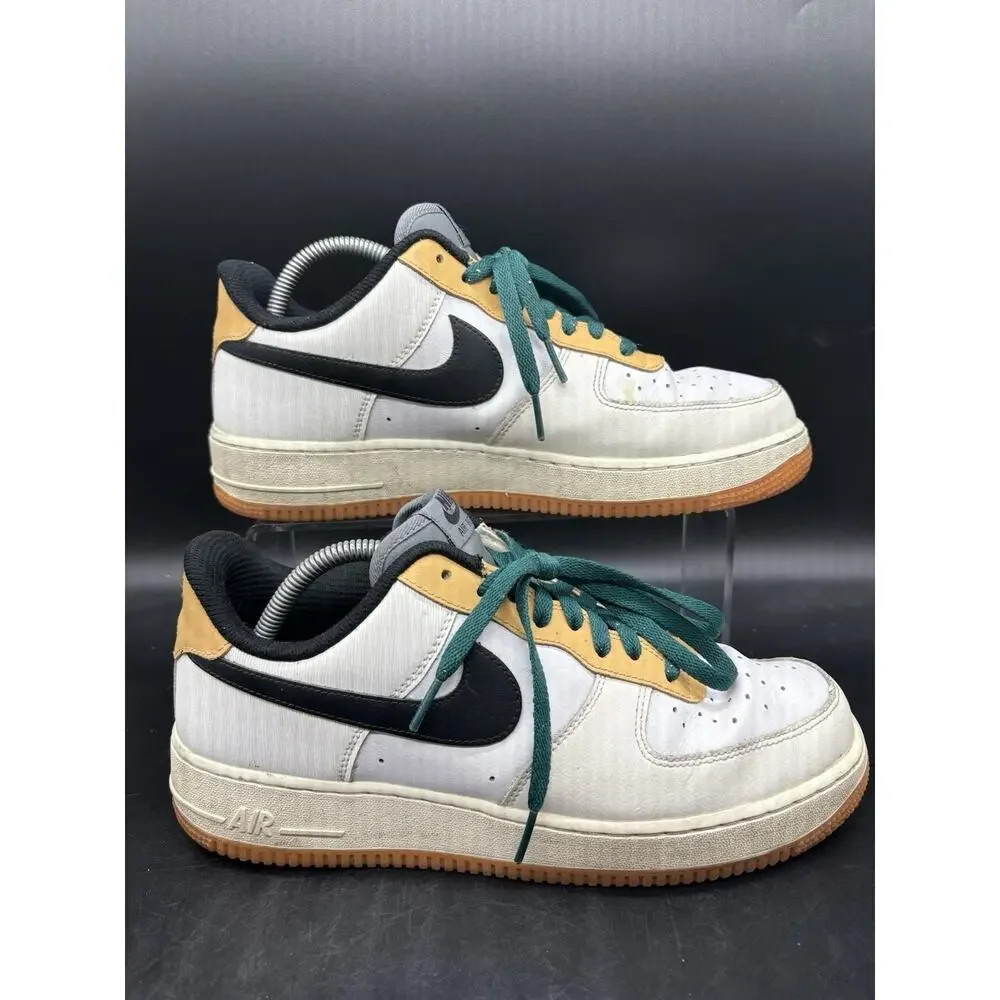 Nike Air Force 1 Low NIKE ID BY YOU White Green Yellow Mens Size 9.5 KCA